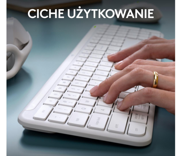 LOGITECH MK950 biały 920-012491 - 1233178 - zdjęcie 11